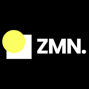 ZMN Corporate - Logo officiel - négatif